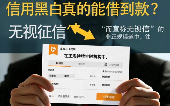 无信用黑户真的能借到款吗