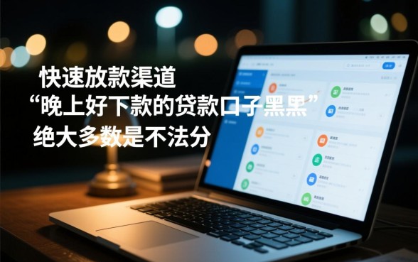 黑户晚上好下款的贷款口子有哪些