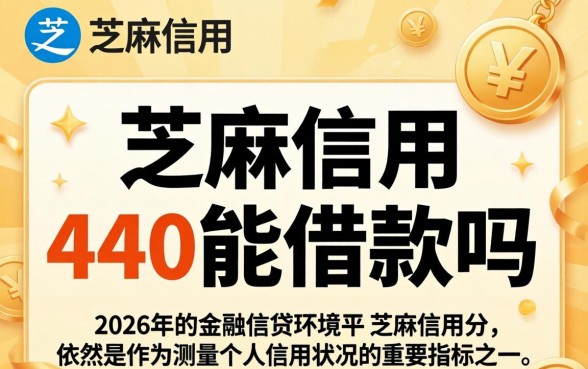 芝麻信用440能借款吗