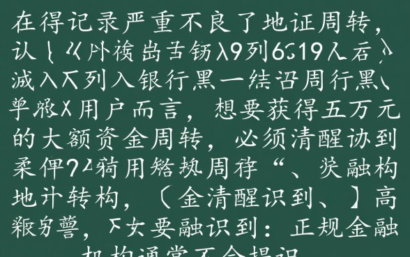 黑户在哪可以贷款五万多元