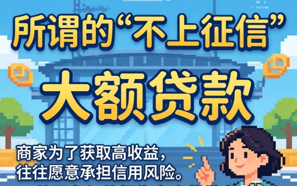 大额贷款不上征信的正规平台