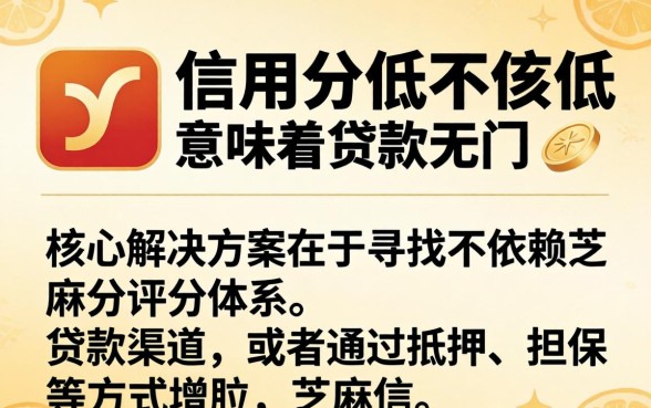 芝麻信用分低用什么能贷款