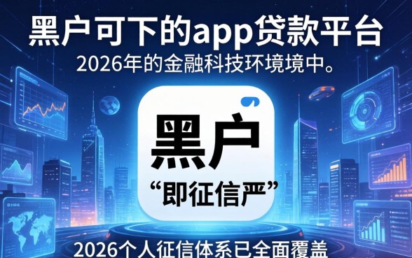 黑户可下的app贷款平台有哪些