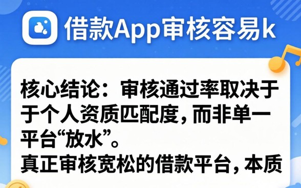 2024审核快通过率高的借款平台推荐