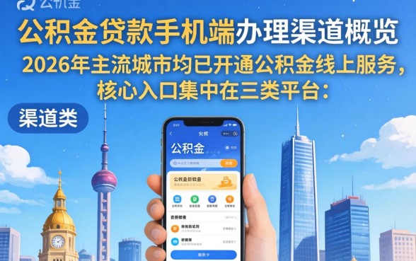 手机公积金贷款办理流程及条件详解