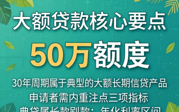 个人贷款50万需要什么条件