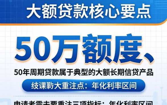 个人贷款50万需要什么条件