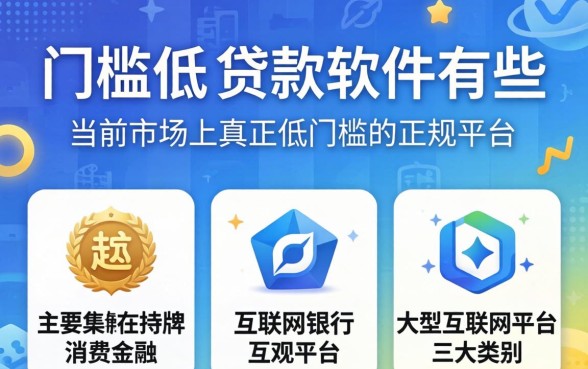 2024低门槛贷款APP推荐