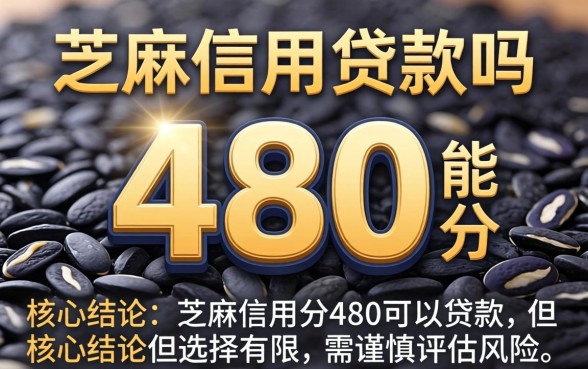 芝麻信用分480能贷款吗