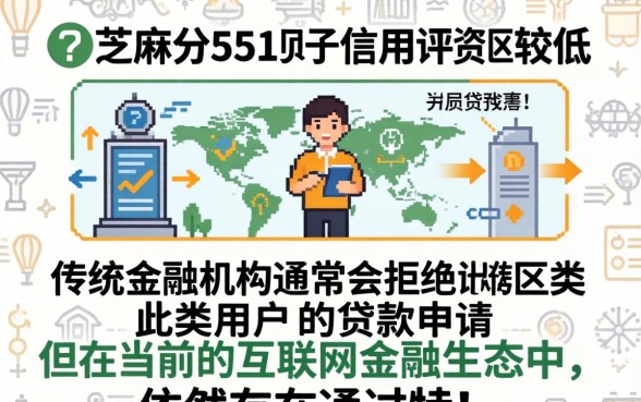 芝麻分551秒下款的口子