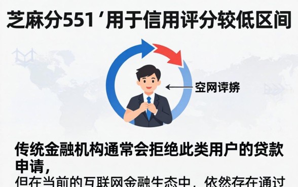 芝麻分551秒下款的口子