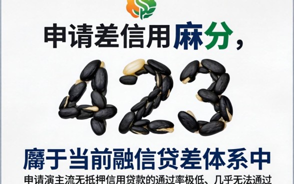 芝麻分423能办什么贷款