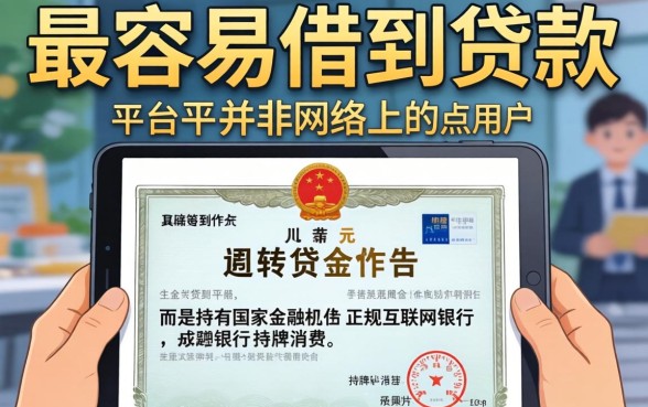 哪个平台容易借贷款几千元