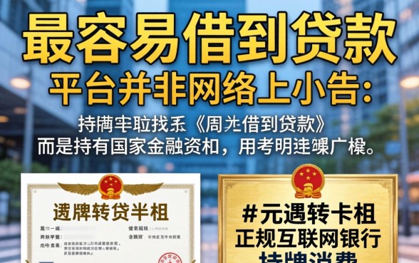 哪个平台容易借贷款几千元