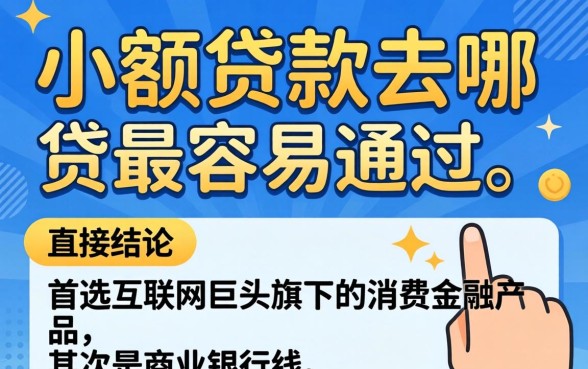 小额贷款去哪贷最容易通过