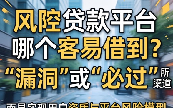 风控贷款平台哪个容易借到