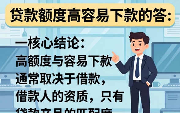 有什么贷款额度高容易下款