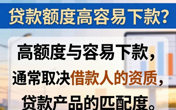 有什么贷款额度高容易下款