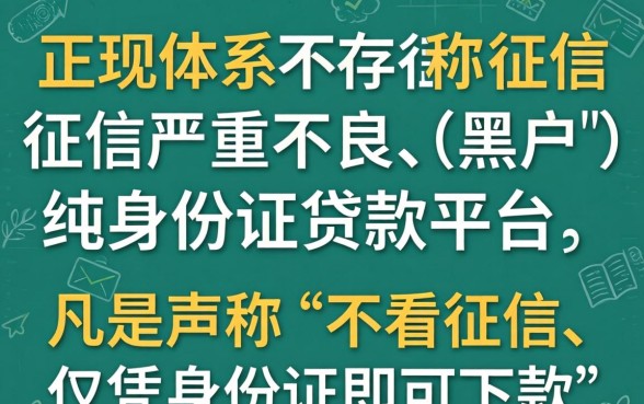 黑户身份证贷款有哪些平台