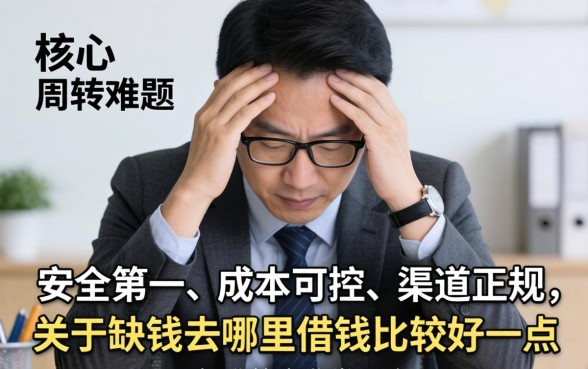 缺钱去哪里借钱比较好一点