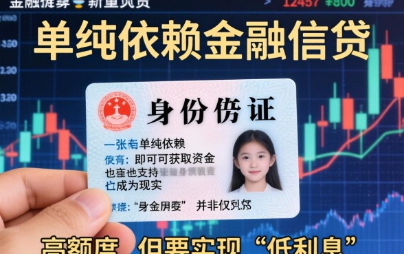 凭身份证能贷低息高额度吗