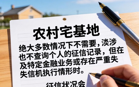 申请宅基地看不看征信记录