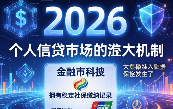 2026社保贷款必过口子怎么申请