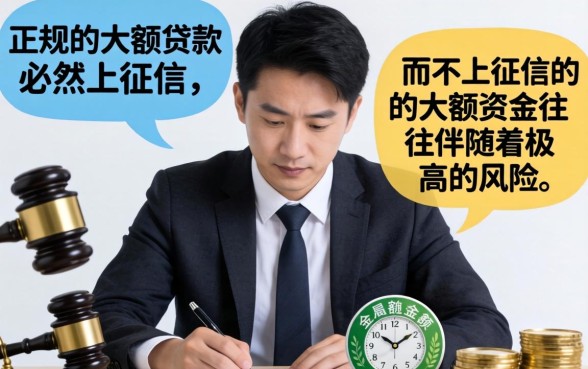 什么大额贷款不上征信平台