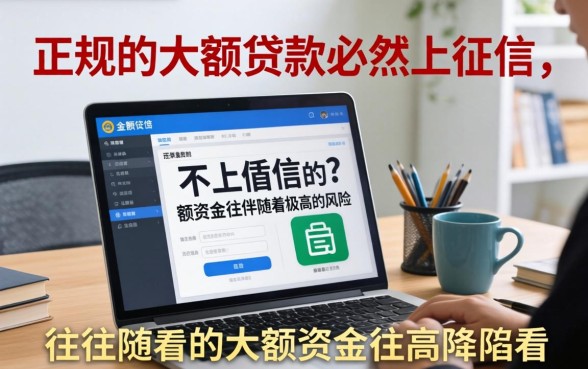 什么大额贷款不上征信平台
