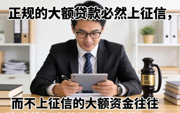 什么大额贷款不上征信平台