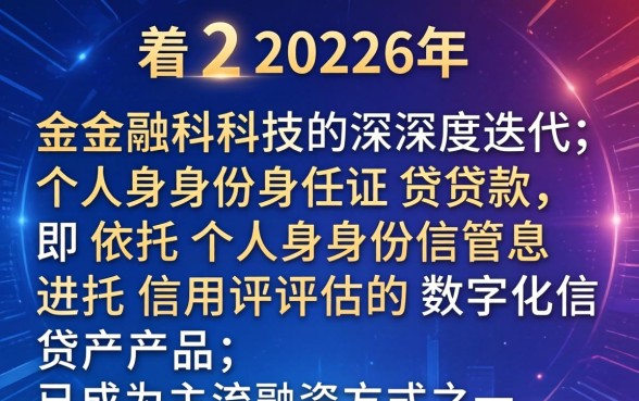 个人身份证贷款如何申请