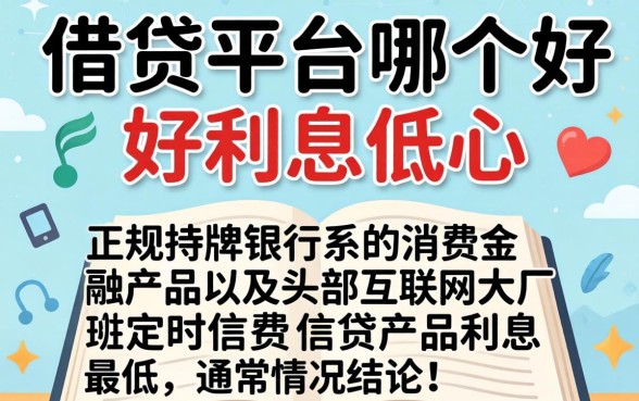 网上借贷平台哪个好利息低
