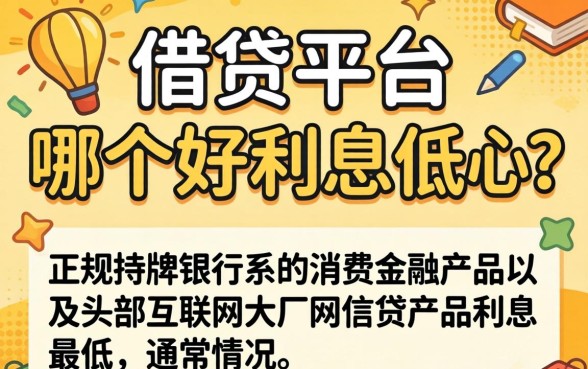 网上借贷平台哪个好利息低