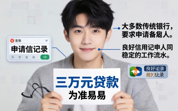 20岁哪里可以贷款三万元