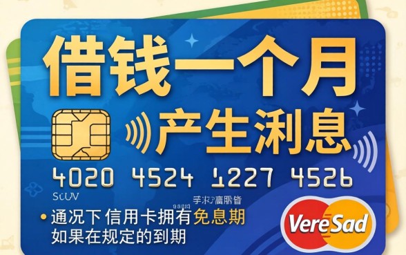 信用卡借钱一个月要利息吗