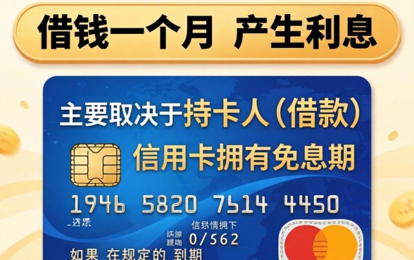 信用卡借钱一个月要利息吗