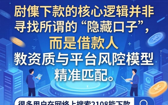 2108能下款的网贷口子有哪些