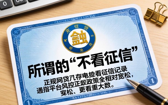 现在什么网贷不看征信记录