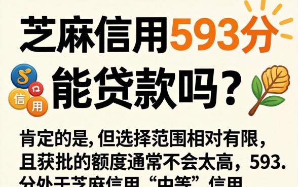 芝麻信用593分能贷款吗