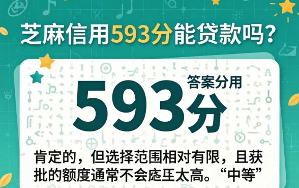 芝麻信用593分能贷款吗