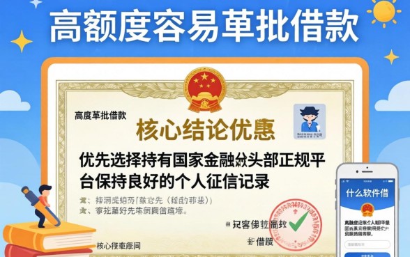 什么软件借款容易额度高点