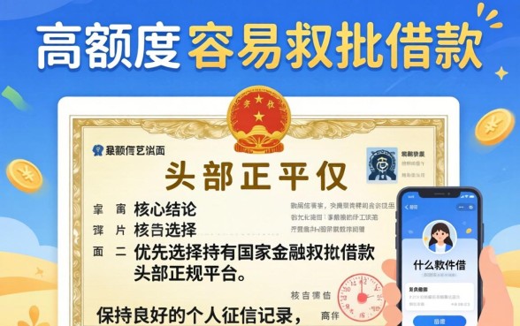 什么软件借款容易额度高点