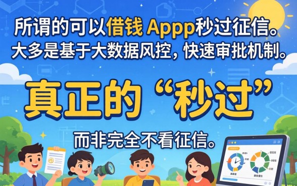 可以借钱的app秒过征信是真的吗