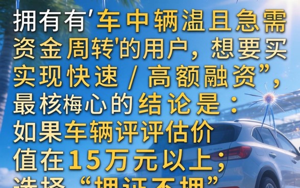 有车怎么贷款10万最简单
