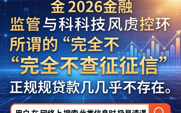 2026年不查征信的贷款