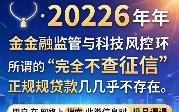 2026年不查征信的贷款