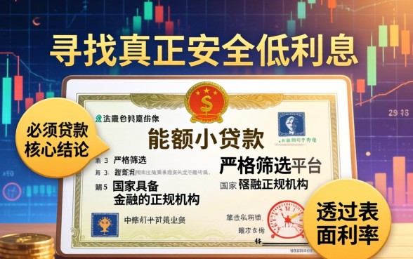 安全低利息的小额贷款平台哪个好