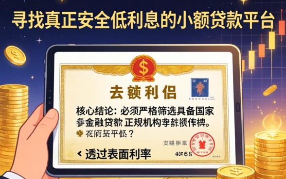 安全低利息的小额贷款平台哪个好