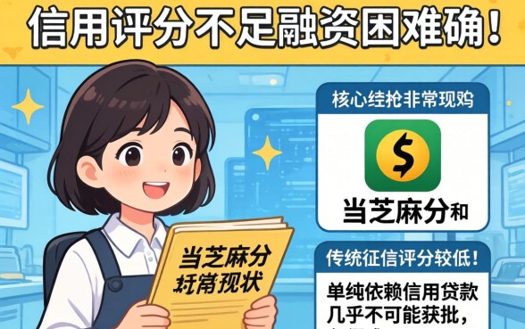 芝麻分和信用不够怎么借钱