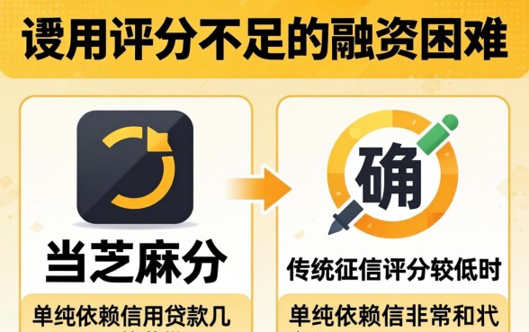 芝麻分和信用不够怎么借钱